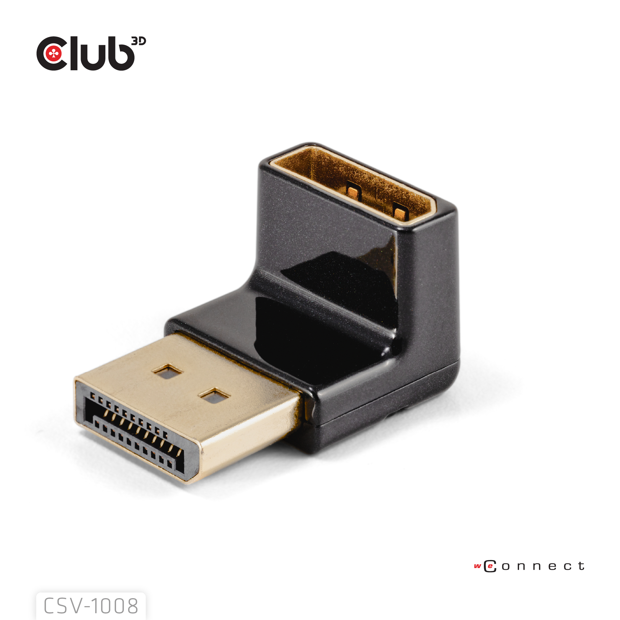 Adapter DisplayPort => DisplayPort *Club3D* - 90°