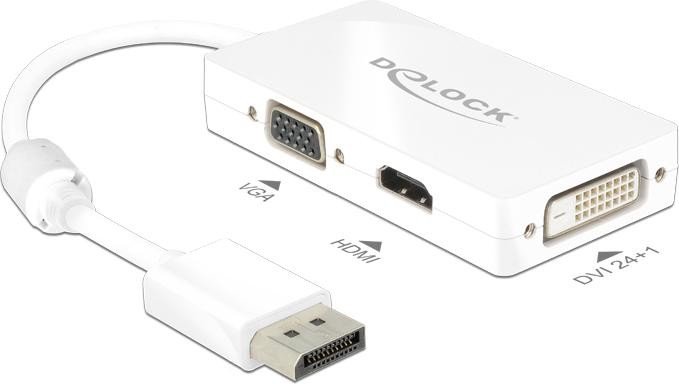 Adapter DisplayPort => VGA/HDMI/DVI *Delock*