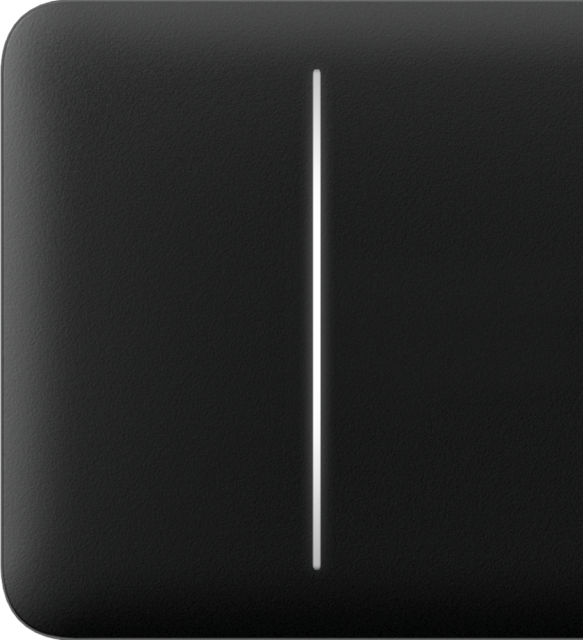 Ajax Homeautomation Zubehör LightSwitch SideButton (2-gang) horizontal *schwarz*