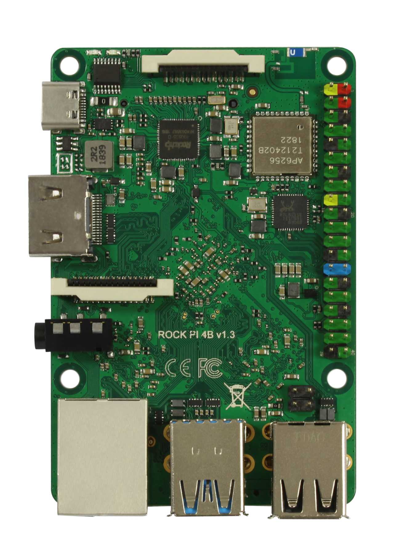 Rock Pi 4 Model A 1GB (ohne WLAN/Bluetooth/PoE)