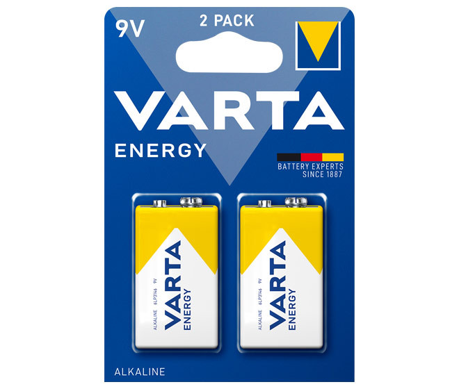 Batterie 9V E-Block (6LR61) *Varta* Energy -  2-Pack